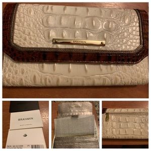 Authentic Brahmin checkbook wallet!